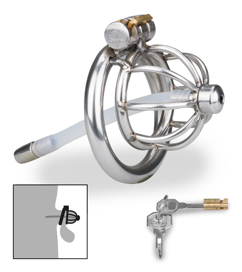 LOVE AND VIBES Cage à Pénis Courte Avec Sonde Repentance 1 LOVE AND VIBES Cage à Pénis Courte Avec Sonde Repentance