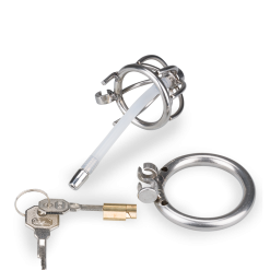 LOVE AND VIBES Cage à Pénis Courte Avec Sonde Repentance 11 LOVE AND VIBES Cage à Pénis Courte Avec Sonde Repentance -Sextoys boutique cage a penis courte avec sonde repentance 8