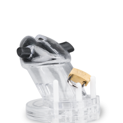 LOVE AND VIBES Cage Chasteté électro Stimulation Transparente -Sextoys boutique cage chastete electro stimulation transparente 10