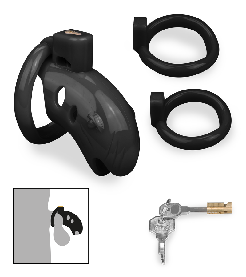 LOVE AND VIBES Cage De Chasteté En PVC Whaly 1 LOVE AND VIBES Cage De Chasteté En PVC Whaly