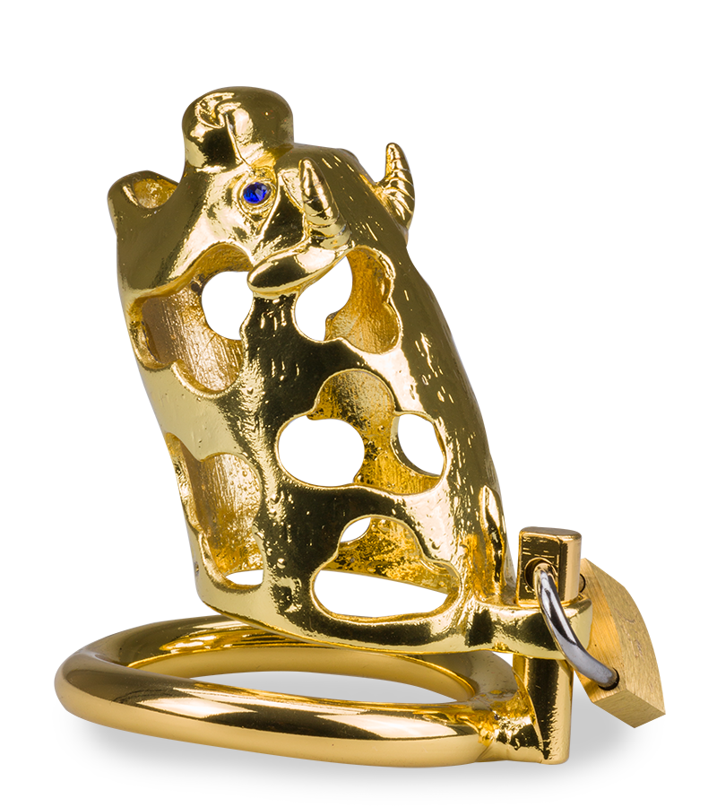 LOVE AND VIBES Cage De Chasteté Pénis Astrologie Chinoise Buffle Doré 9 LOVE AND VIBES Cage De Chasteté Pénis Astrologie Chinoise Buffle Doré – Image 9