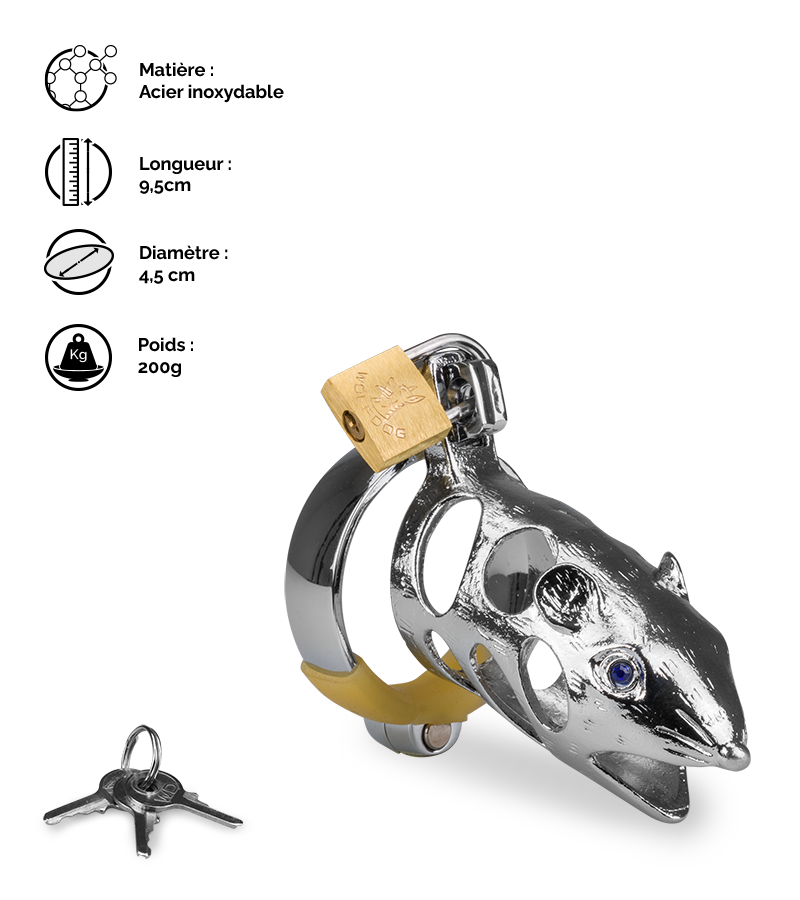 LOVE AND VIBES Cage De Chasteté Pénis Astrologie Chinoise Rat 2 LOVE AND VIBES Cage De Chasteté Pénis Astrologie Chinoise Rat – Image 2