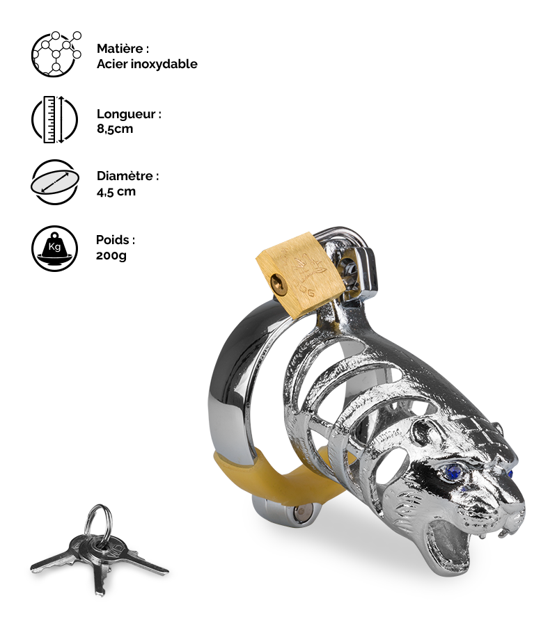 LOVE AND VIBES Cage De Chasteté Pénis Astrologie Chinoise Tigre 2 LOVE AND VIBES Cage De Chasteté Pénis Astrologie Chinoise Tigre – Image 2