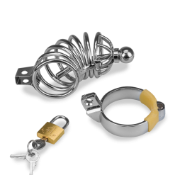 LOVE AND VIBES Cage De Chasteté Pénis Et Plug D'urètre Guantanamo -Sextoys boutique cage de chastete penis et plug d uretre guantanamo 13