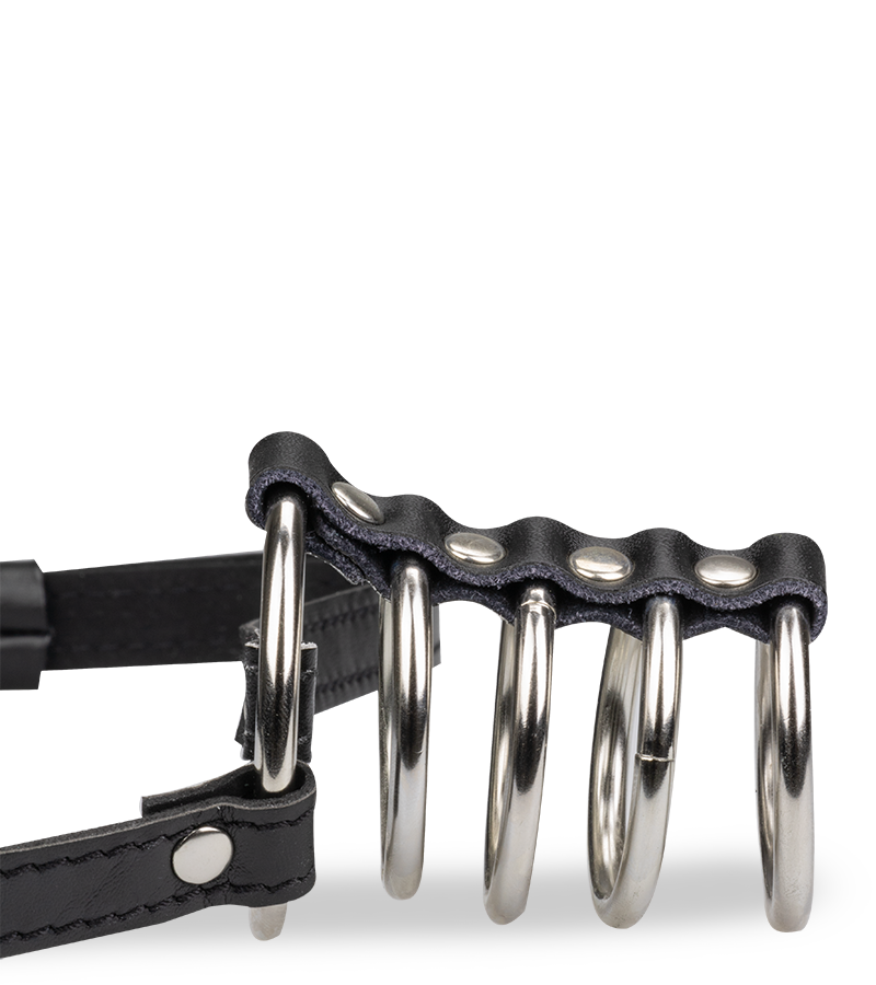 LOVE AND VIBES Ceinture 5 Anneaux Cockring Métal 2 LOVE AND VIBES Ceinture 5 Anneaux Cockring Métal – Image 2