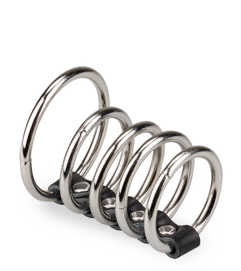 LOVE AND VIBES Cinq Anneaux Cockring Métal 1 LOVE AND VIBES Cinq Anneaux Cockring Métal