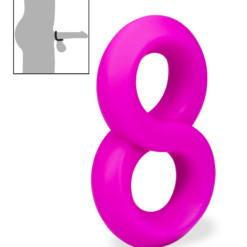 LOVE AND VIBES Cockring Double En Silicone Médical Julo -Sextoys boutique cockring double en silicone medical julo 27