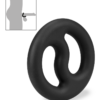 LOVE AND VIBES Cockring Double En Silicone Médical Misly