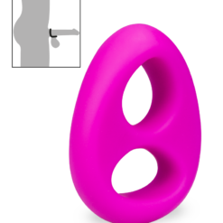 LOVE AND VIBES Cockring Double En Silicone Médical Noot -Sextoys boutique cockring double en silicone medical noot 8