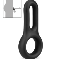 LOVE AND VIBES Cockring Double En Silicone Médical Vaster