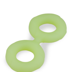 LOVE AND VIBES Cockring Double En Silicone Phosphorescent Sloom -Sextoys boutique cockring double en silicone phosphorescent sloom 6