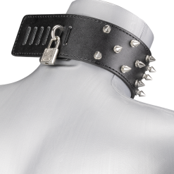 LOVE AND VIBES Collier BDSM Cuir Et Pointes 9 LOVE AND VIBES Collier BDSM Cuir Et Pointes -Sextoys boutique collier bdsm cuir et pointes 5