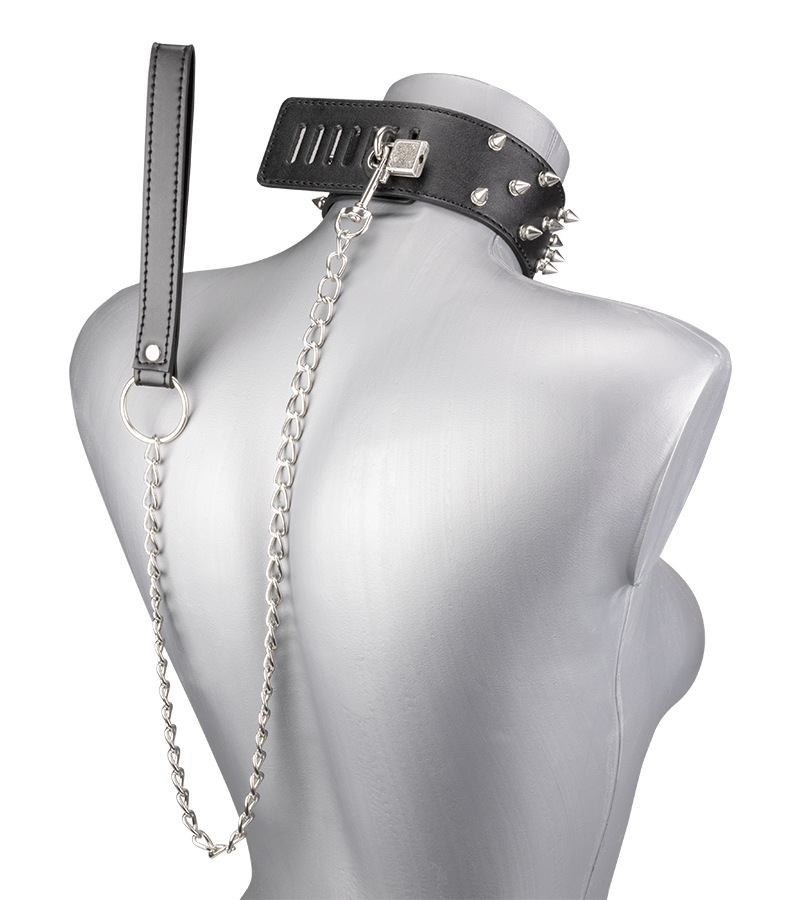 LOVE AND VIBES Collier BDSM Cuir Et Pointes 4 LOVE AND VIBES Collier BDSM Cuir Et Pointes – Image 4