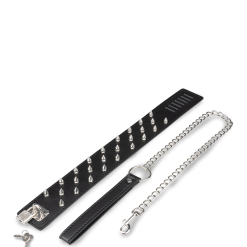 LOVE AND VIBES Collier BDSM Cuir Et Pointes 11 LOVE AND VIBES Collier BDSM Cuir Et Pointes -Sextoys boutique collier bdsm cuir et pointes 7