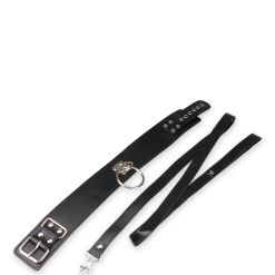 LOVE AND VIBES Collier BDSM Similicuir 1 Anneau + Laisse 11 LOVE AND VIBES Collier BDSM Similicuir 1 Anneau + Laisse -Sextoys boutique collier bdsm similicuir 1 anneau laisse 7