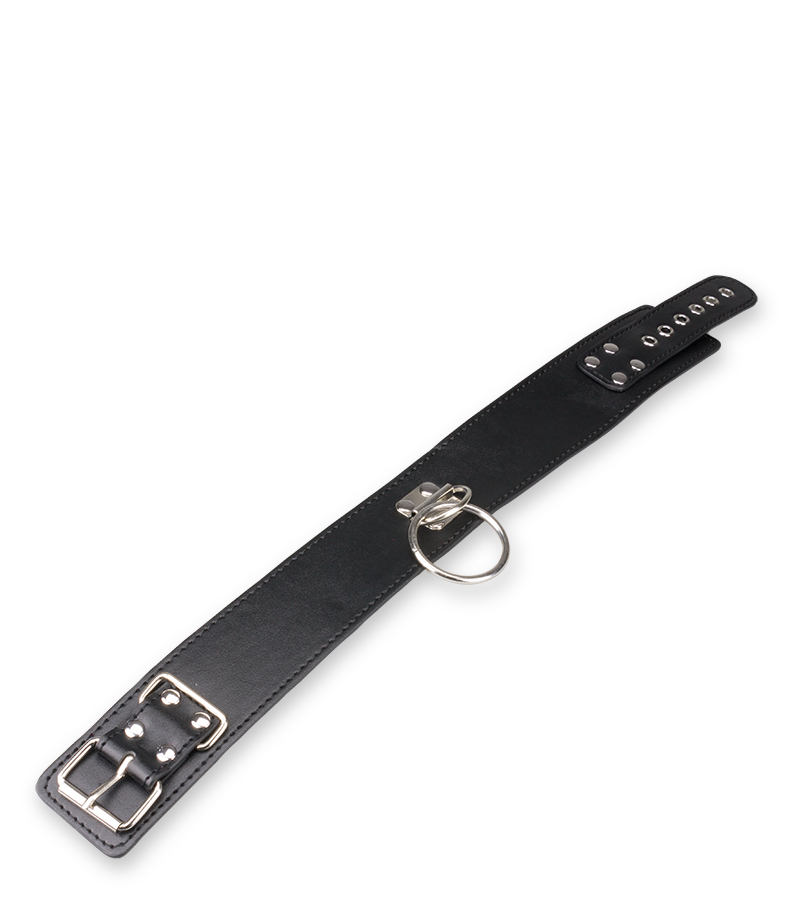 LOVE AND VIBES Collier BDSM Similicuir 1 Anneau + Laisse 6 LOVE AND VIBES Collier BDSM Similicuir 1 Anneau + Laisse – Image 6