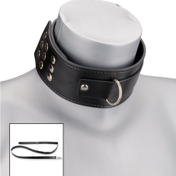 LOVE AND VIBES Collier Et Laisse En Cuir BDSM