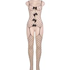 LOVE AND VIBES Combinaison Body Ouvert à Résille Avec Noeuds Et Jarretelles 9 LOVE AND VIBES Combinaison Body Ouvert à Résille Avec Noeuds Et Jarretelles -Sextoys boutique combinaison body ouvert a resille avec noeuds et jarretelles 6