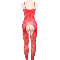 LOVE AND VIBES Combinaison Sexy à Mailles Fines Avec Motif Coeur 23 LOVE AND VIBES Combinaison Sexy à Mailles Fines Avec Motif Coeur -Sextoys boutique combinaison sexy a mailles fines avec motif coeur 14