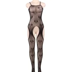 LOVE AND VIBES Combinaison Sexy à Mailles Fines Avec Motif Coeur 18 LOVE AND VIBES Combinaison Sexy à Mailles Fines Avec Motif Coeur -Sextoys boutique combinaison sexy a mailles fines avec motif coeur 9