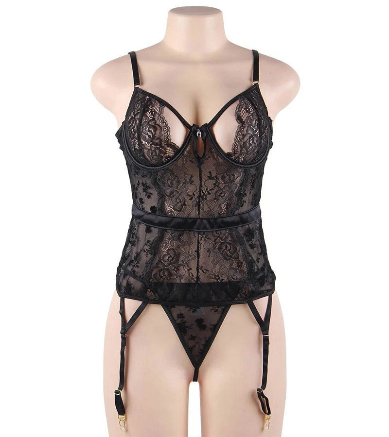 LOVE AND VIBES Corset Fleuri En Dentelle 8 LOVE AND VIBES Corset Fleuri En Dentelle – Image 8