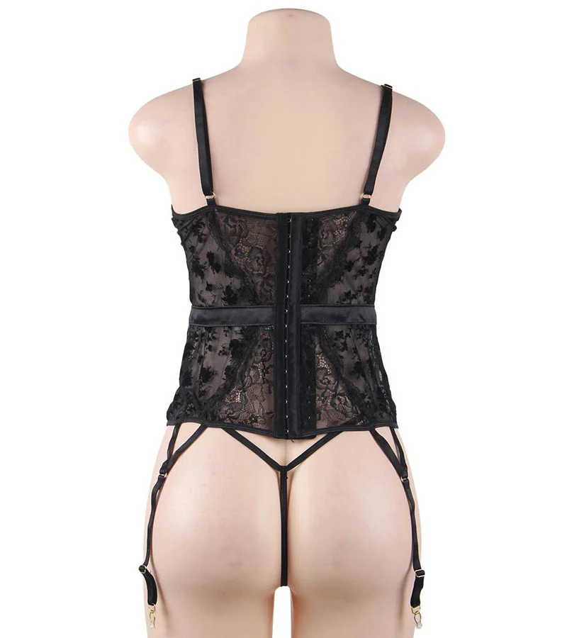 LOVE AND VIBES Corset Fleuri En Dentelle 10 LOVE AND VIBES Corset Fleuri En Dentelle – Image 10