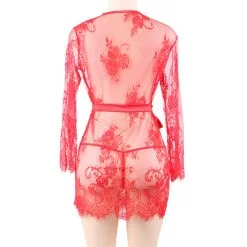 LOVE AND VIBES Déshabillé Sexy En Dentelle à Fleurs -Sextoys boutique deshabille sexy en dentelle a fleurs 19