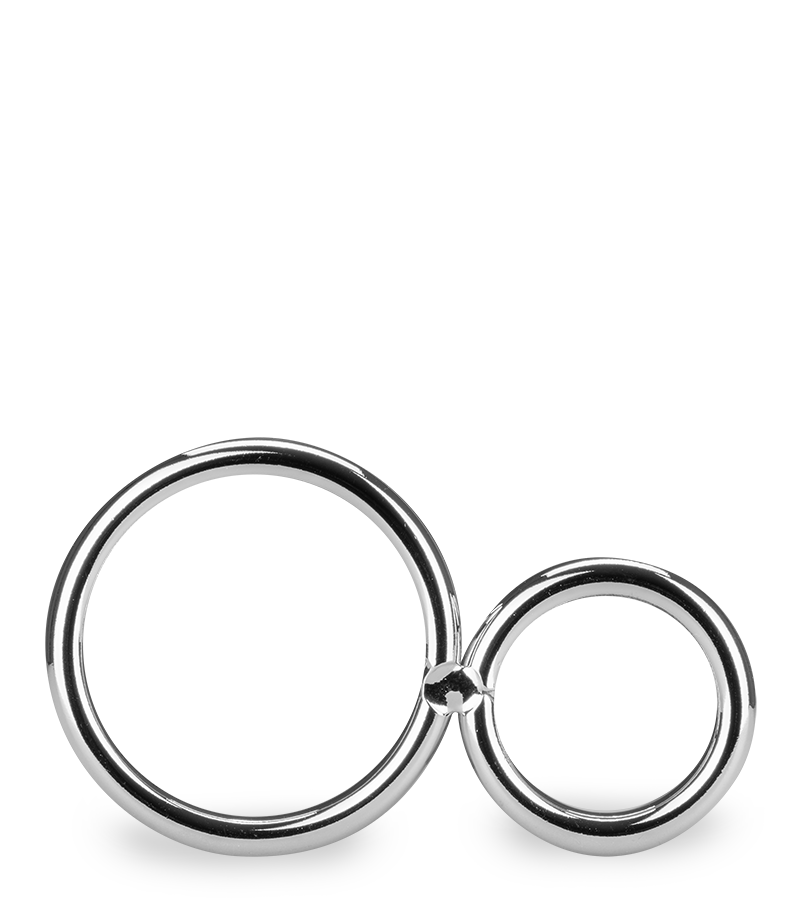 LOVE AND VIBES Double Anneau Cockring En Inox Eight 8 LOVE AND VIBES Double Anneau Cockring En Inox Eight – Image 8