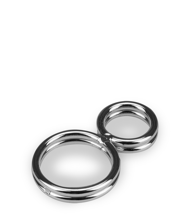 LOVE AND VIBES Double Anneau Cockring En Inox Eight 10 LOVE AND VIBES Double Anneau Cockring En Inox Eight – Image 10
