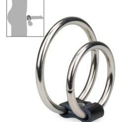 LOVE AND VIBES Double Anneau Cockring Métal