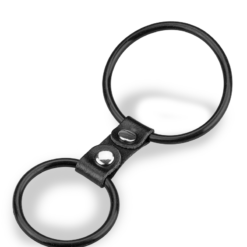 LOVE AND VIBES Double Anneau Similicuir Et Silicone -Sextoys boutique double anneau similicuir et silicone 6