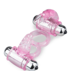 LOVE AND VIBES Double Anneau Vibrant Langue Et Rabbit