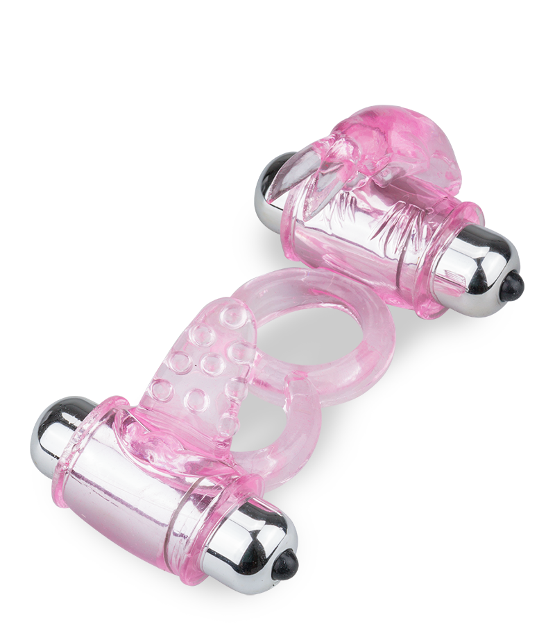 LOVE AND VIBES Double Anneau Vibrant Langue Et Rabbit 1 LOVE AND VIBES Double Anneau Vibrant Langue Et Rabbit