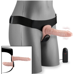 LOVE AND VIBES Double Gode Ceinture Réaliste Vibrant