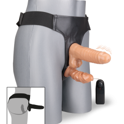 LOVE AND VIBES Double Gode Ceinture Vibrant Réaliste