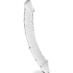 LOVE AND VIBES Double Gode En Verre Mirage