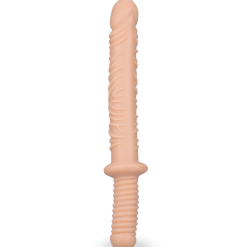 LOVE AND VIBES Double Gode Réaliste Veiné Strié Damocles