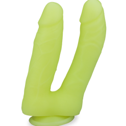 LOVE AND VIBES Double Gode Ventouse Phosphorescent Aiden -Sextoys boutique double gode ventouse phosphorescent aiden 5