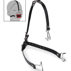 LOVE AND VIBES Ecarteur De Bouche Et Nez Similicuir Et Métal