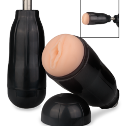 LOVE AND VIBES Embout Masturbateur Noir Vagin Pour Fucking Machine