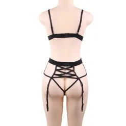 LOVE AND VIBES Ensemble Coquin Ruban Noir -Sextoys boutique ensemble coquin ruban noir 11