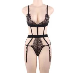 LOVE AND VIBES Ensemble Coquin Ruban Noir -Sextoys boutique ensemble coquin ruban noir 9