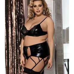 LOVE AND VIBES Ensemble Deux Pièces Cuir Et Dentelle 12 LOVE AND VIBES Ensemble Deux Pièces Cuir Et Dentelle -Sextoys boutique ensemble deux pieces cuir et dentelle 6