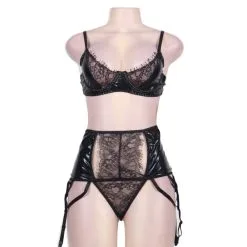 LOVE AND VIBES Ensemble Deux Pièces Cuir Et Dentelle 14 LOVE AND VIBES Ensemble Deux Pièces Cuir Et Dentelle -Sextoys boutique ensemble deux pieces cuir et dentelle 8