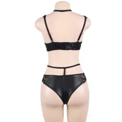 LOVE AND VIBES Ensemble Lingerie Sexy Similicuir Et Dentelle 18 LOVE AND VIBES Ensemble Lingerie Sexy Similicuir Et Dentelle -Sextoys boutique ensemble lingerie sexy similicuir et dentelle 11