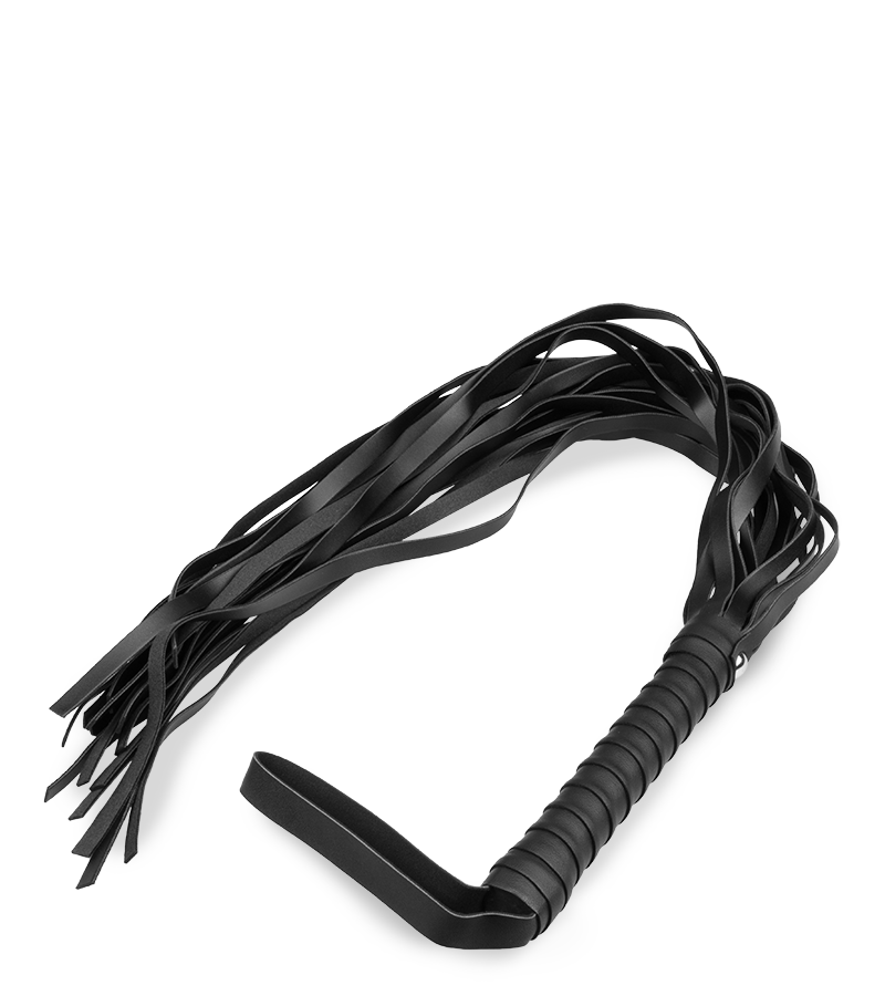 LOVE AND VIBES Fouet Martinet à Lanières Noir 1 LOVE AND VIBES Fouet Martinet à Lanières Noir
