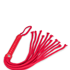 LOVE AND VIBES Fouet Martinet à Lanières Rouge -Sextoys boutique fouet martinet a lanieres rouge 5