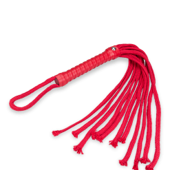LOVE AND VIBES Fouet Martinet à Lanières Rouge -Sextoys boutique fouet martinet a lanieres rouge 6