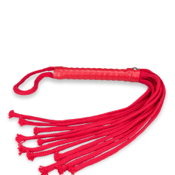 LOVE AND VIBES Fouet Martinet à Lanières Rouge -Sextoys boutique fouet martinet a lanieres rouge 7