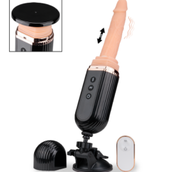 LOVE AND VIBES Fucking Machine Pour Godes Ventouses Et Un Gode Vibrant 18,0cm